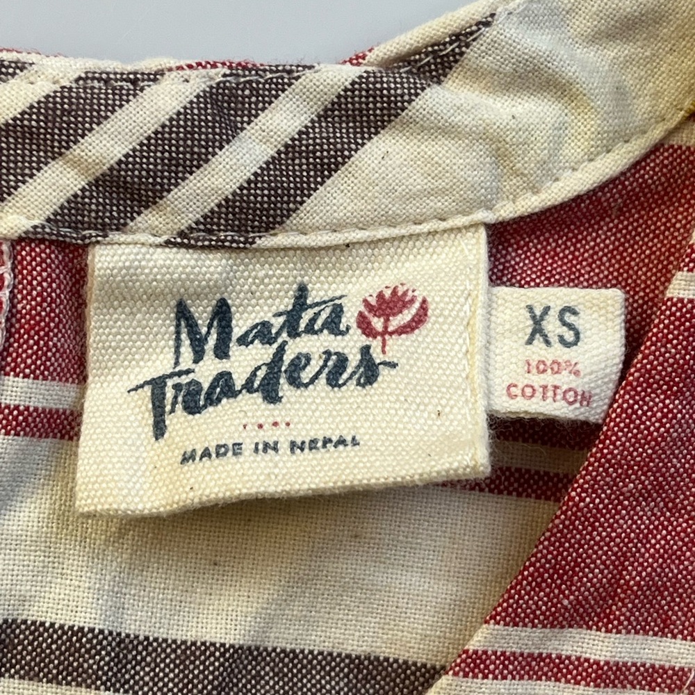 Mata Traders Striped Dress R182-12 - Picture 2 of 5